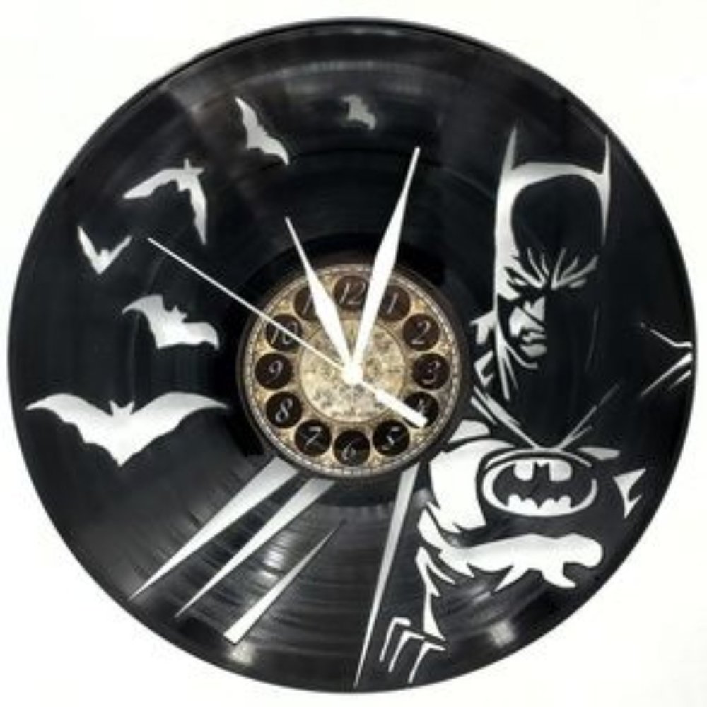 BATMAN vinyl record clock